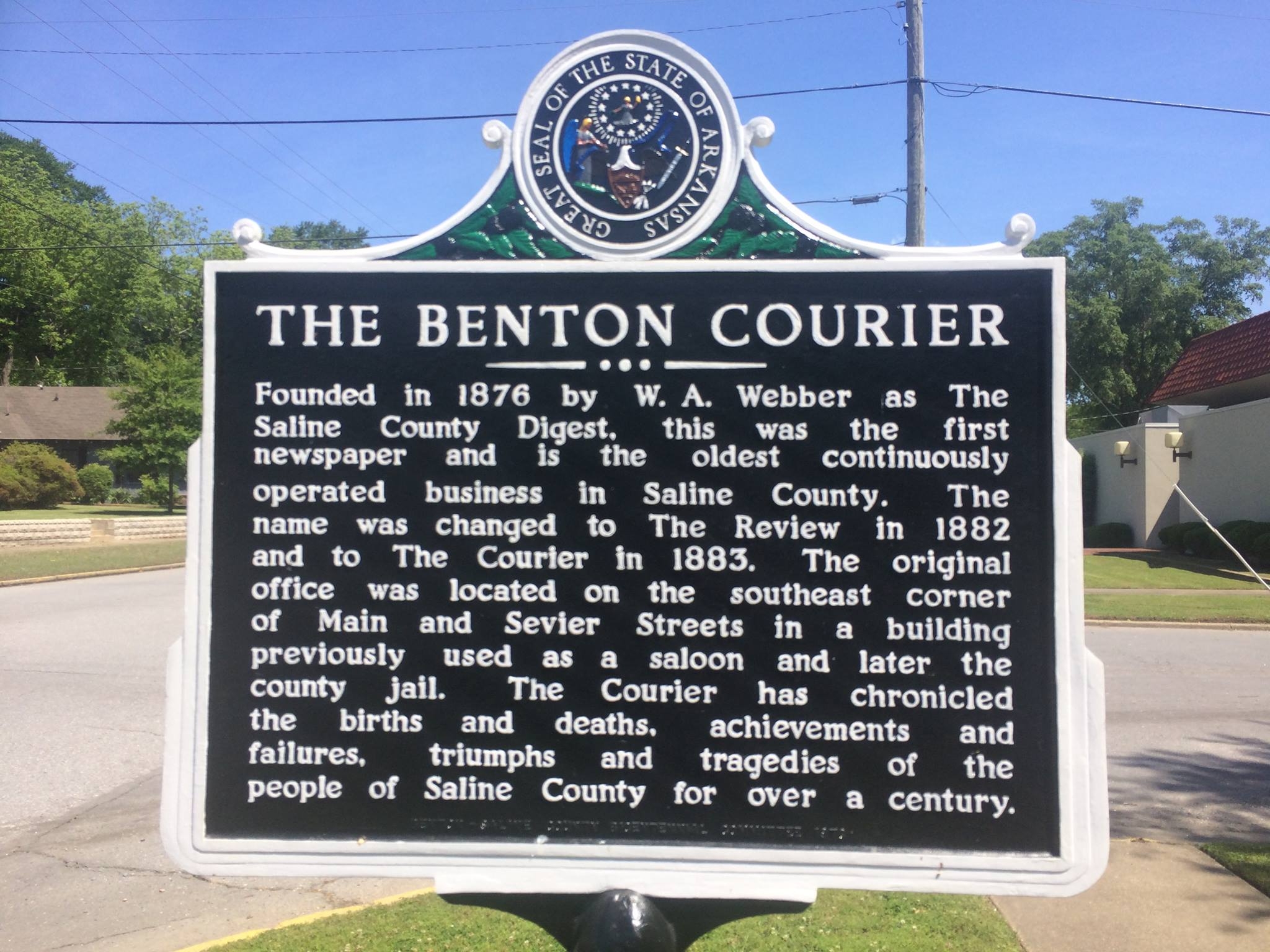 Photo The Benton Courier Marker