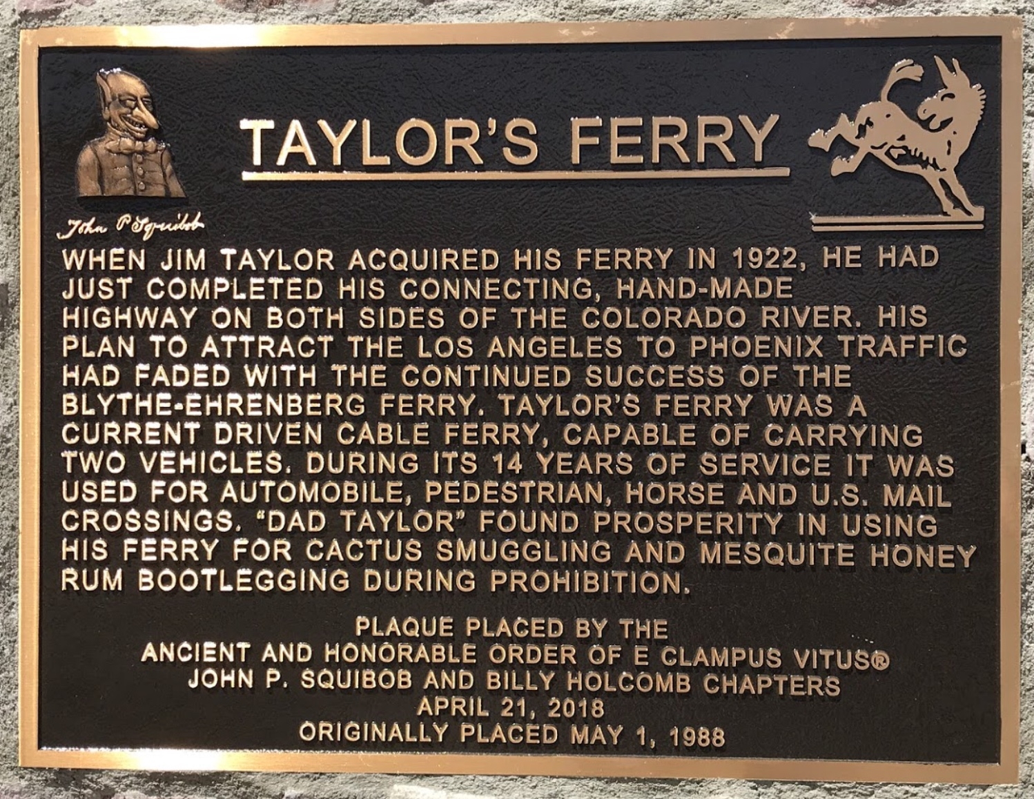 Photo Taylor's Ferry Marker