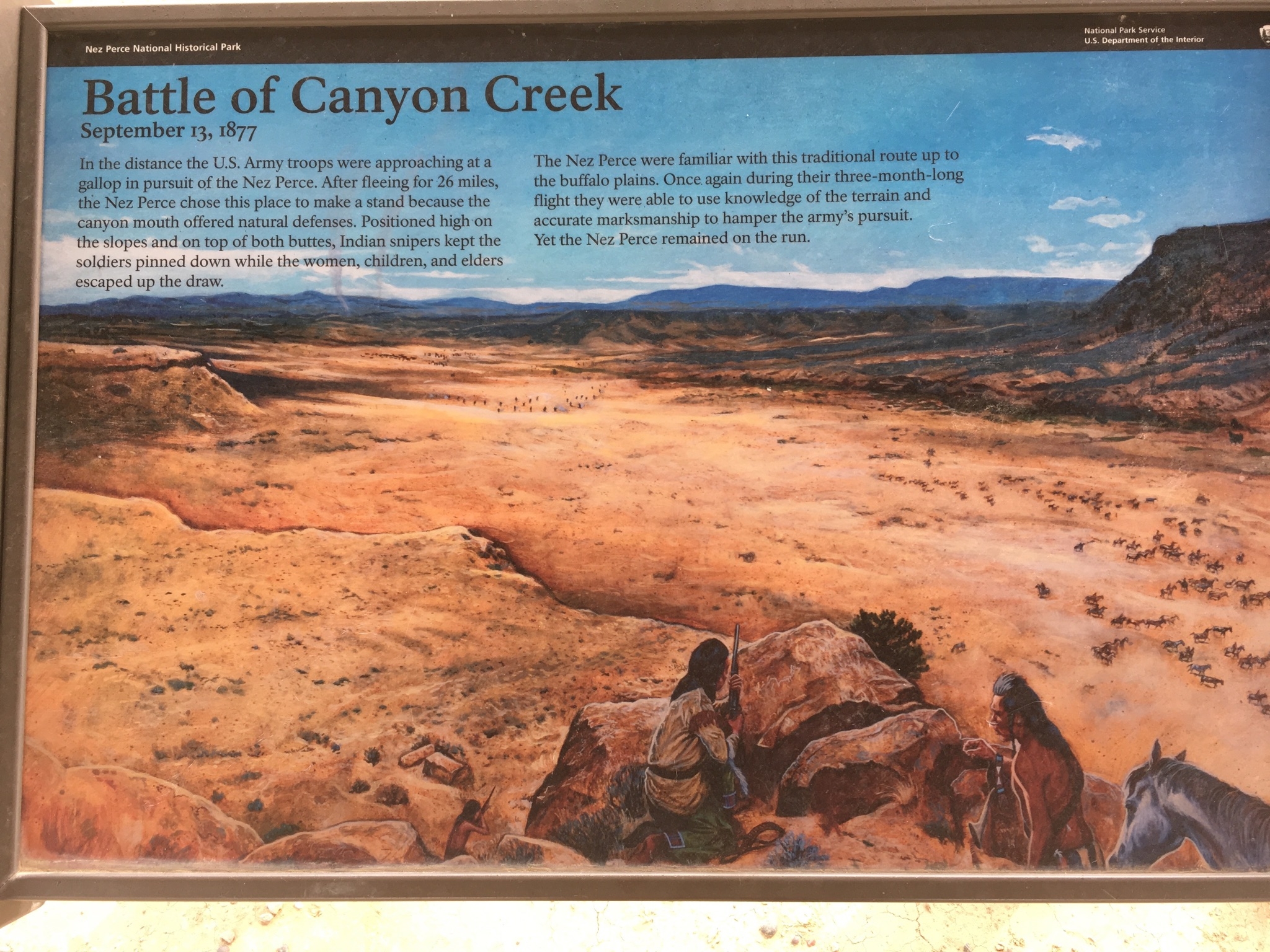 Photo Battle of Canyon Creek Marker
