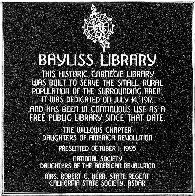 Photo Bayliss Library Marker