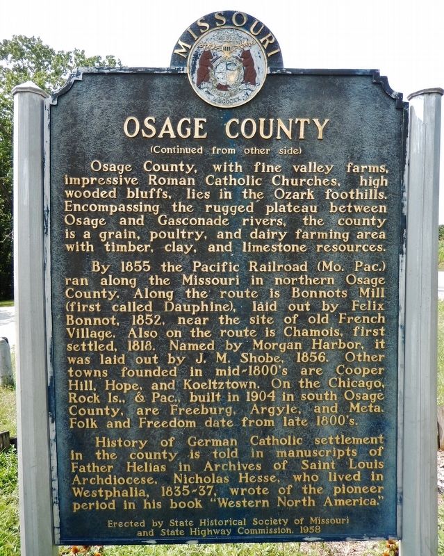 Osage County Historical Marker