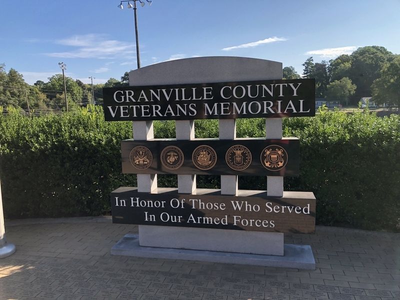 Granville County Veterans Memorial, a War Memorial