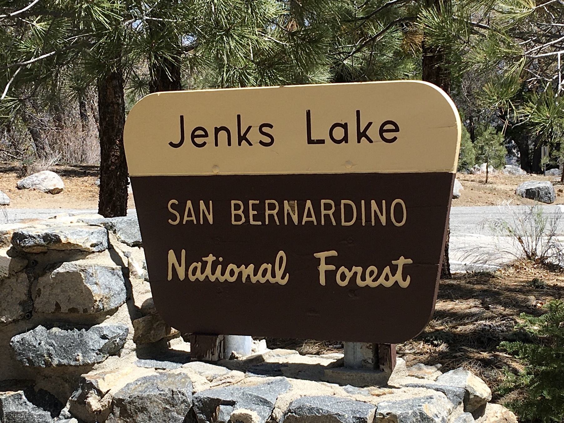 Photo Jenks Lake sign