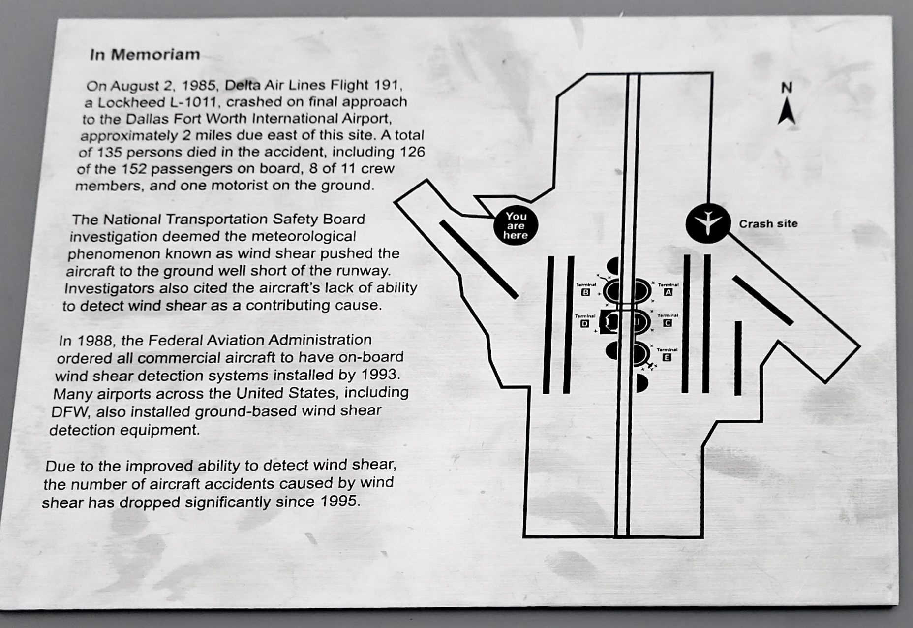 Photo Delta Flight 191 Memorial Marker