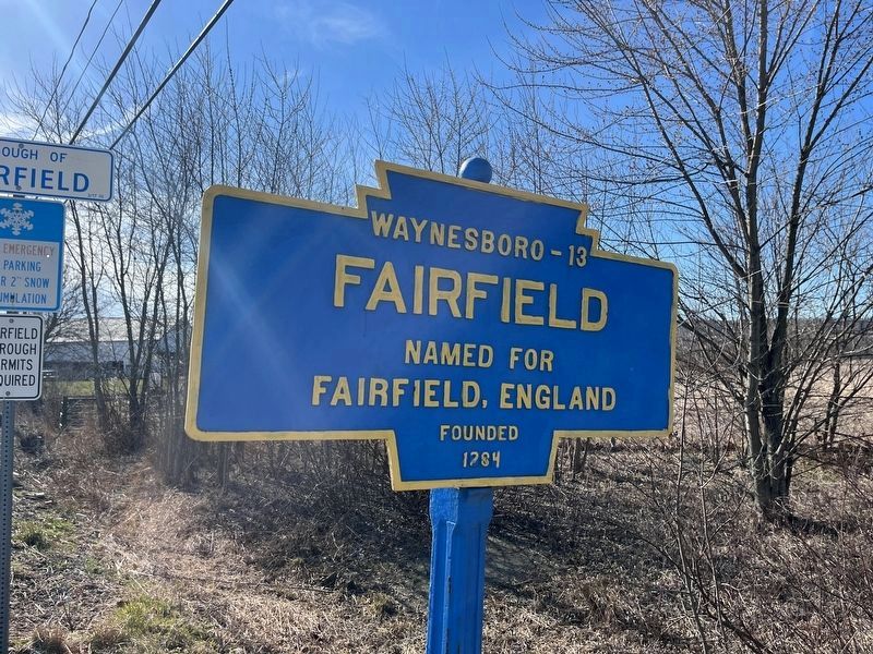 Fairfield Historical Marker
