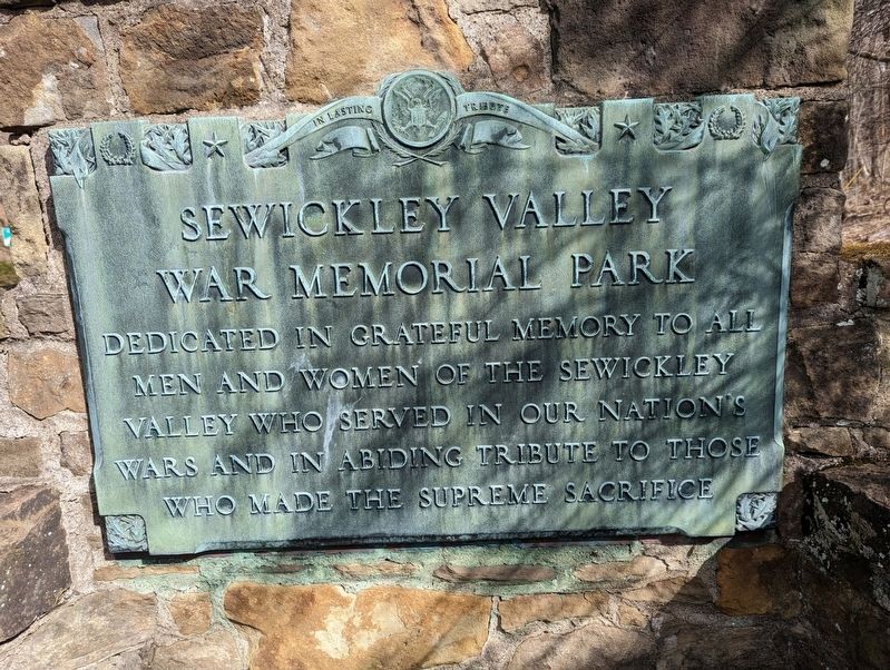 Sewickley Valley War Memorial Park, a War Memorial