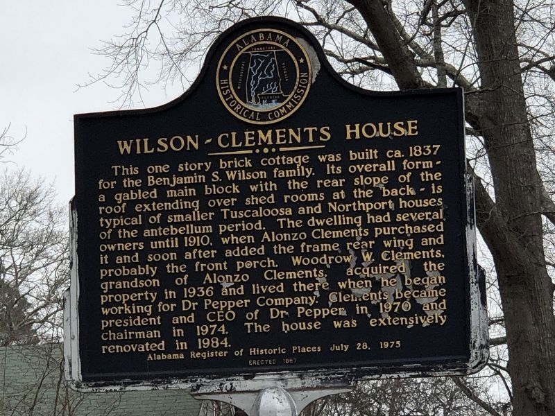 WilsonClements House Historical Marker