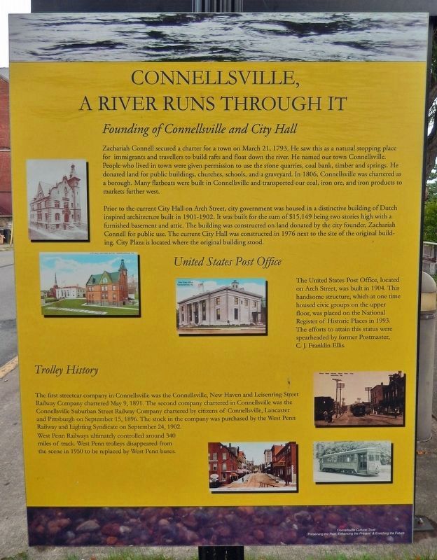 Connellsville, A River Runs Through It Historical Marker