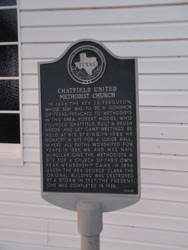 Chatfield United Methodist Church Historical Marker
