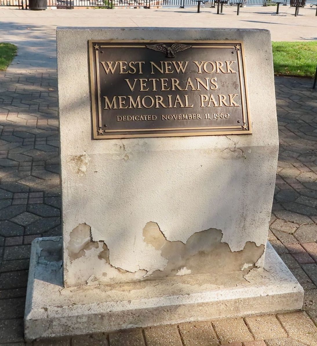 Photo West New York Veterans Memorial Park Marker