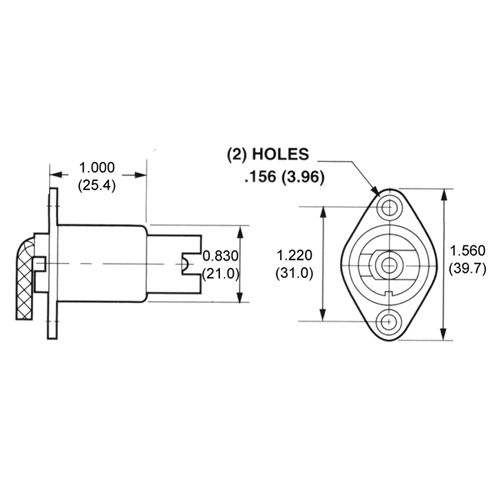 LH0464 Leviton 554-100 Halogen double ended lamp lampholder