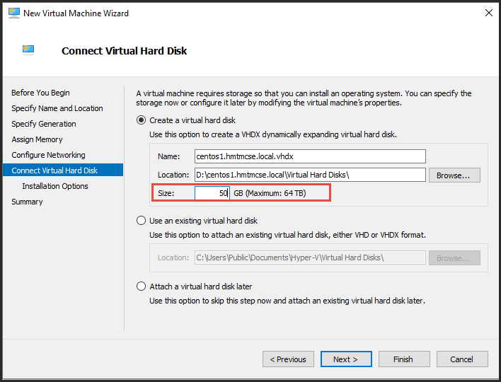 How to Create Linux Virtual Machine by Microsoft HyperV HMTMCSE