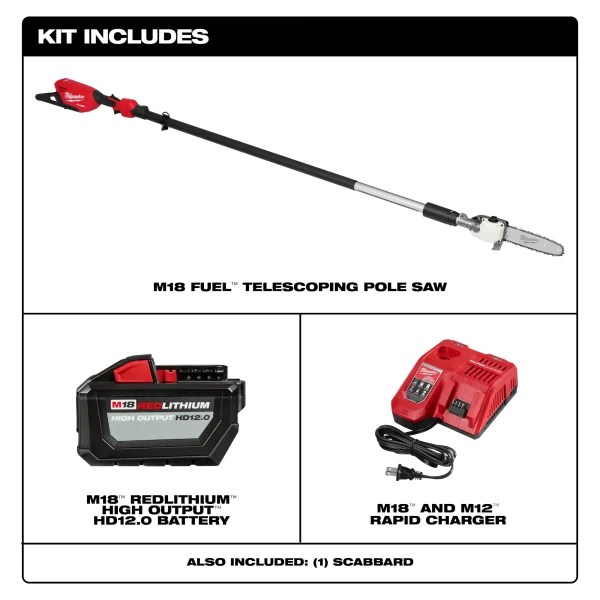 Milwaukee M18 Fuel Telescoping Pole Saw Kit HNT Tools