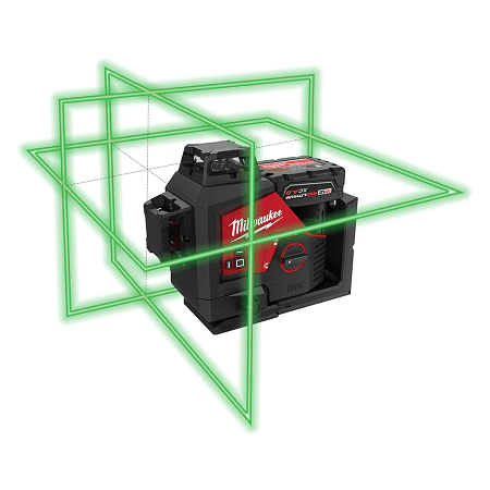 Milwaukee M12 Green 3 x 360° Laser Kit – HNT Tools
