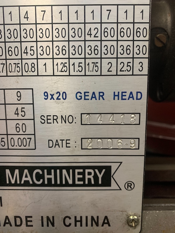 My First Lathe HF 9" x 20" The HobbyMachinist