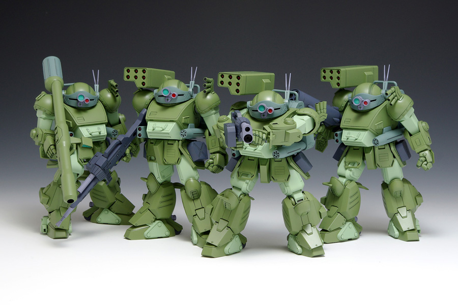 スコープドッグ ターボカスタム - About Votoms｜ボトムズWeb スコープドッグ ターボカスタム［ザ・ラストレッドショルダー版］4機セット | 株式会社ウェーブ