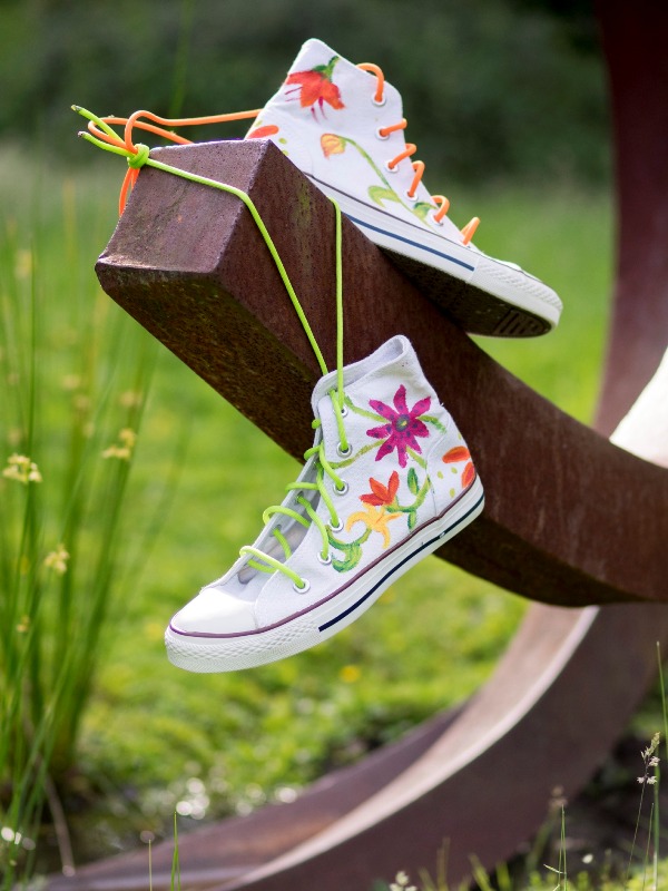 Schuhe bemalen HOBBYmade Bastelbedarf