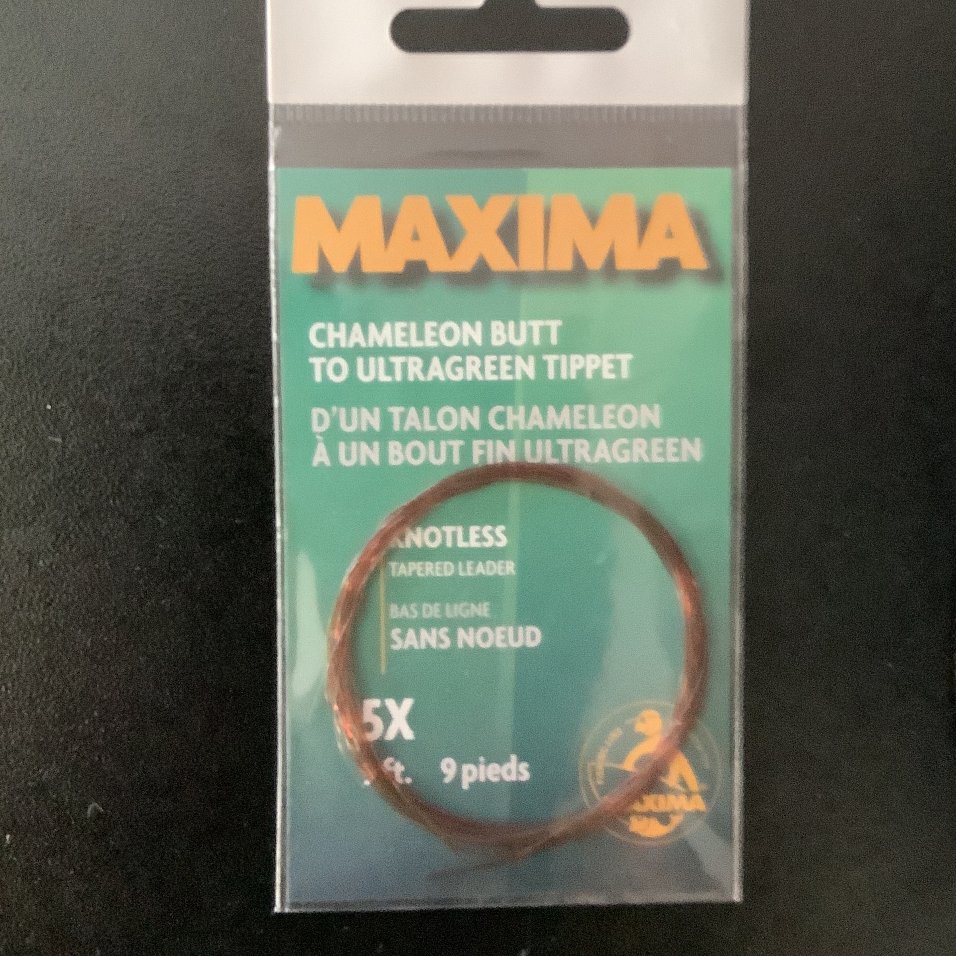 MAXIMA KNOTLESS TAPERED LEADER 5X 9 ft. Hobies Sports Store
