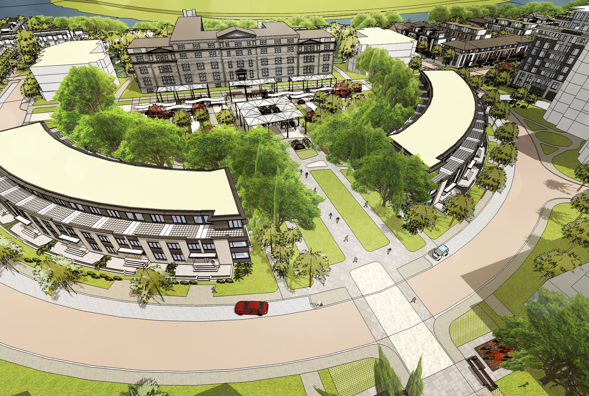 Greystone Village The Oblate Lands Redevelopment Hobin Architecture