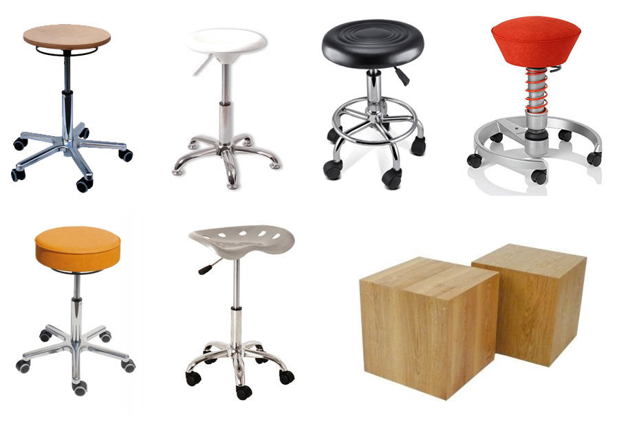 Hocker mit Rollen Rollhocker