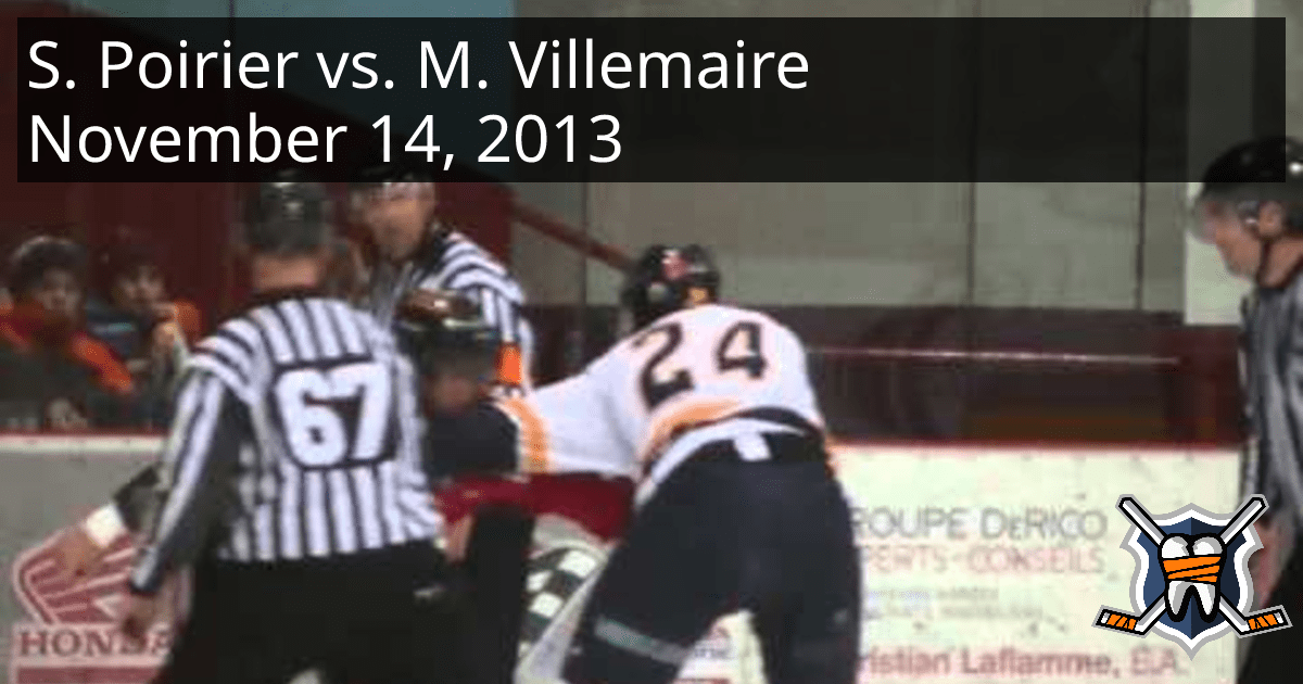 Simon Poirier vs. Maxime Villemaire, November 14, 2013 Éperviers de