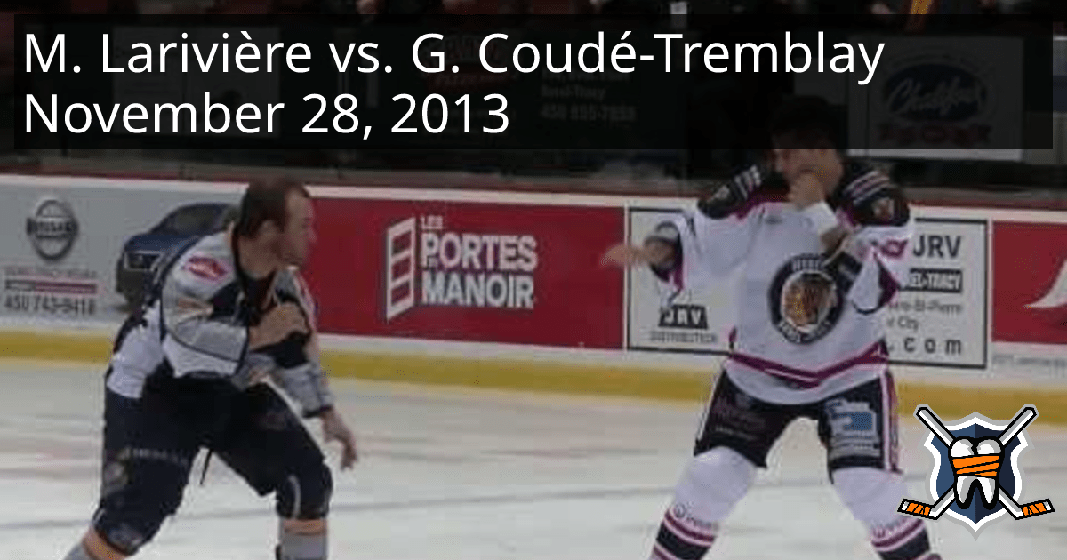 Martin Larivière vs. Guillaume CoudéTremblay, November 28, 2013 l