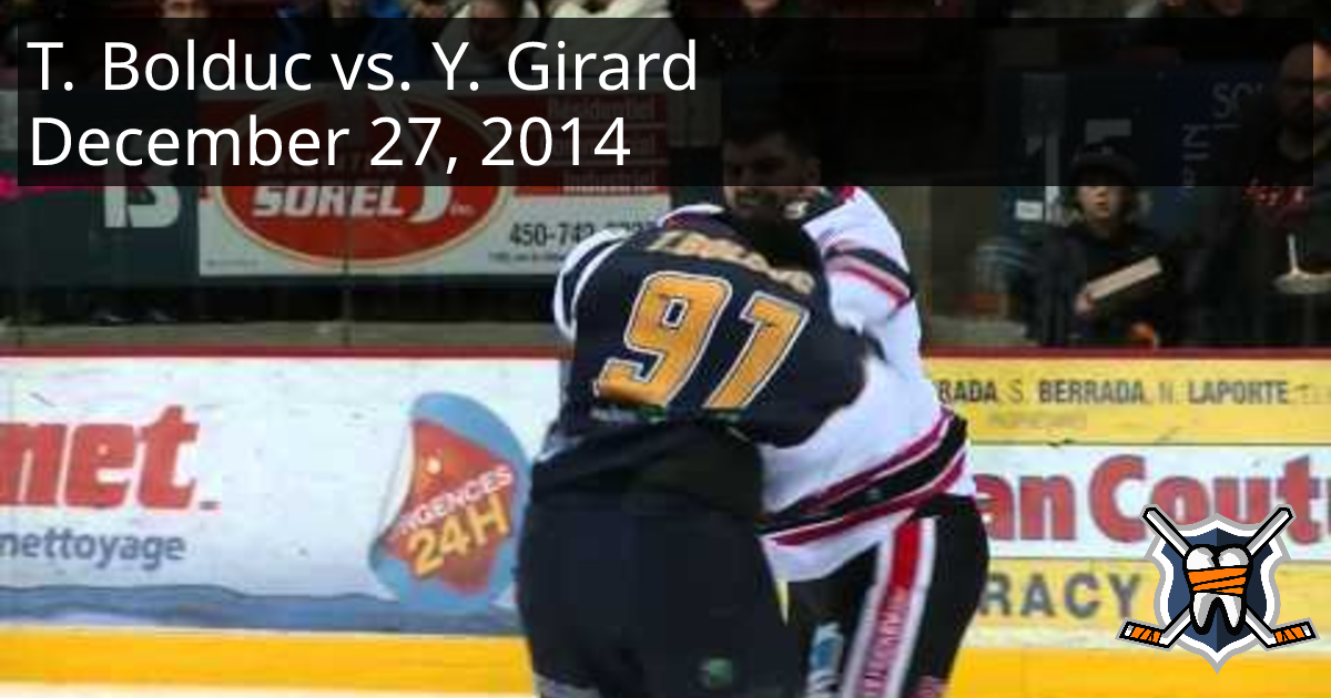 Tommy Bolduc vs. Yves Girard, December 27, 2014 l’Assurancia de