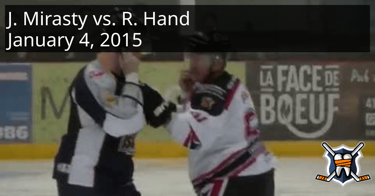 Jon Mirasty vs. Ryan Hand, January 4, 2015 Éperviers de SorelTracy