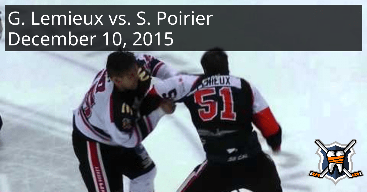 Gabriel Lemieux vs. Simon Poirier, December 10, 2015 l’Assurancia de
