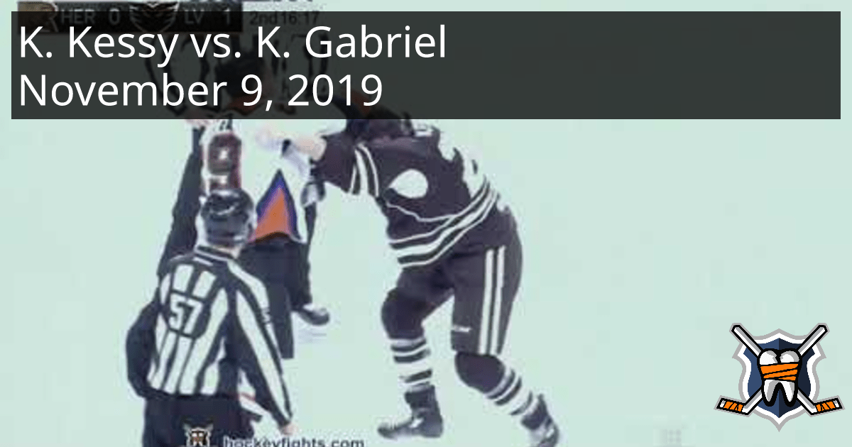 Kale Kessy vs. Kurtis Gabriel, November 9, 2019 Hershey Bears vs