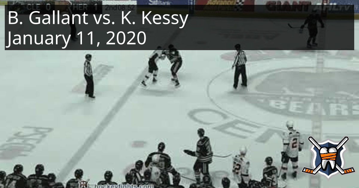Brett Gallant vs. Kale Kessy, January 11, 2020 Cleveland Monsters vs