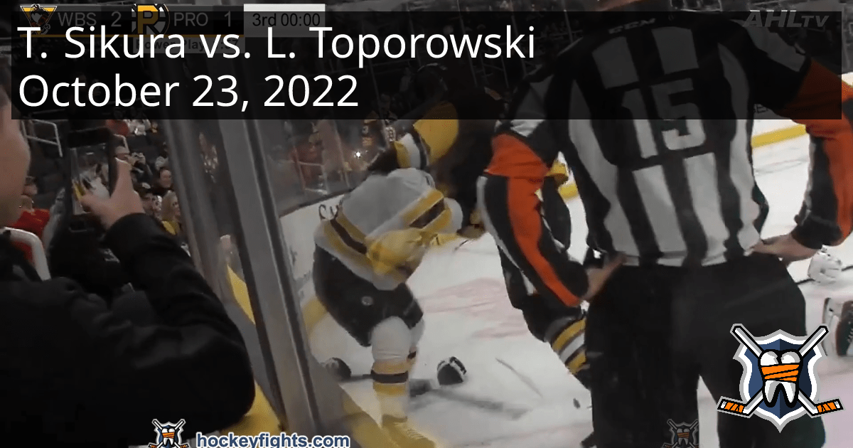 Tyler Sikura vs. Luke Toporowski, October 23, 2022 WilkesBarre