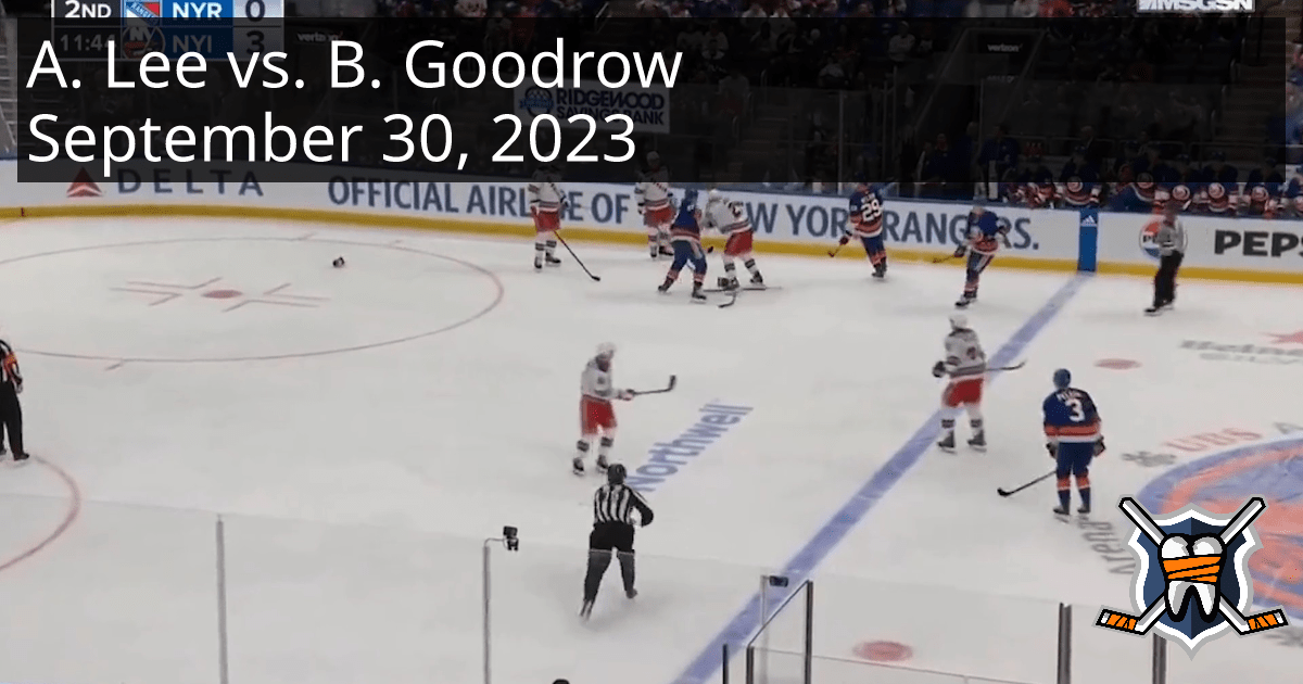 Anders Lee vs. Barclay Goodrow, September 30, 2023 New York Islanders