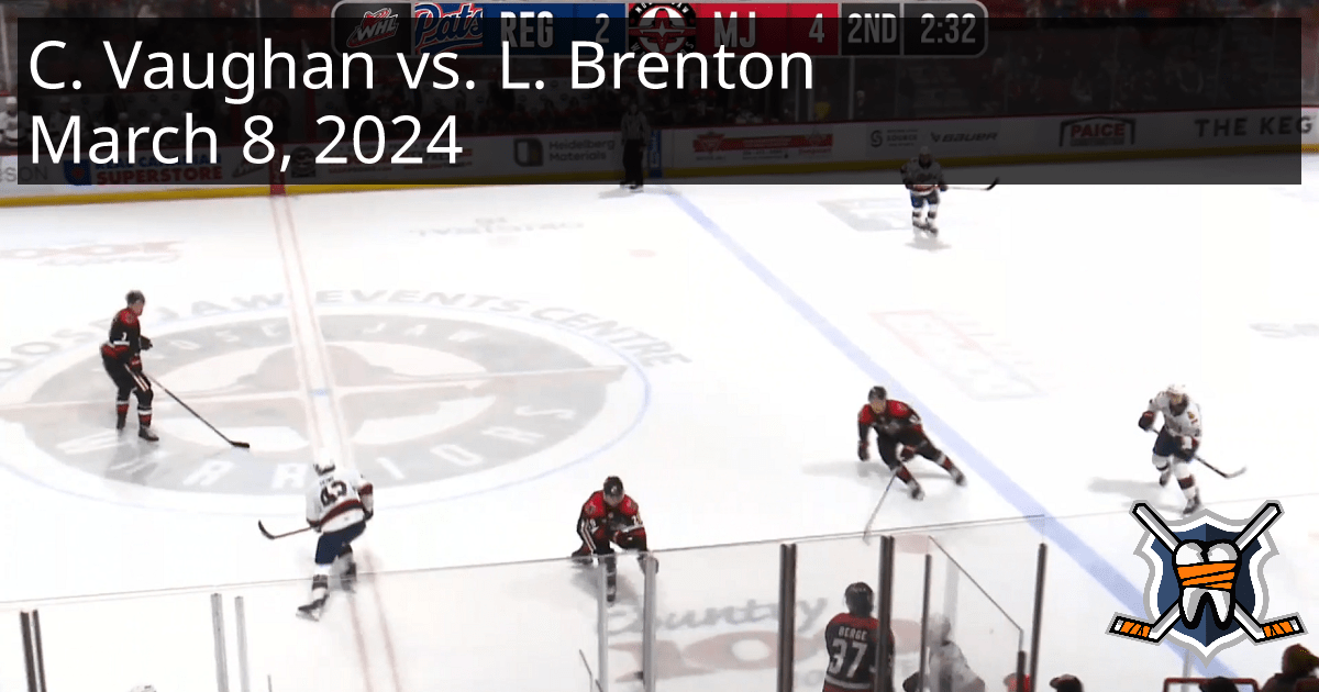Corbin Vaughan vs. Lucas Brenton, March 8, 2024 Regina Pats vs. Moose