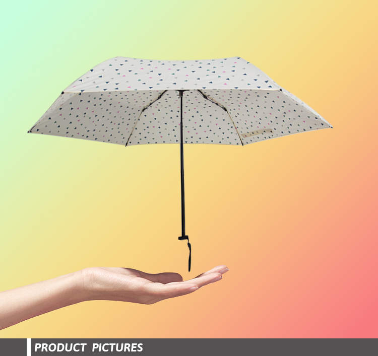 Wholesale Hotselling Ultralight 3 Folding Mini Pocket Umbrella
