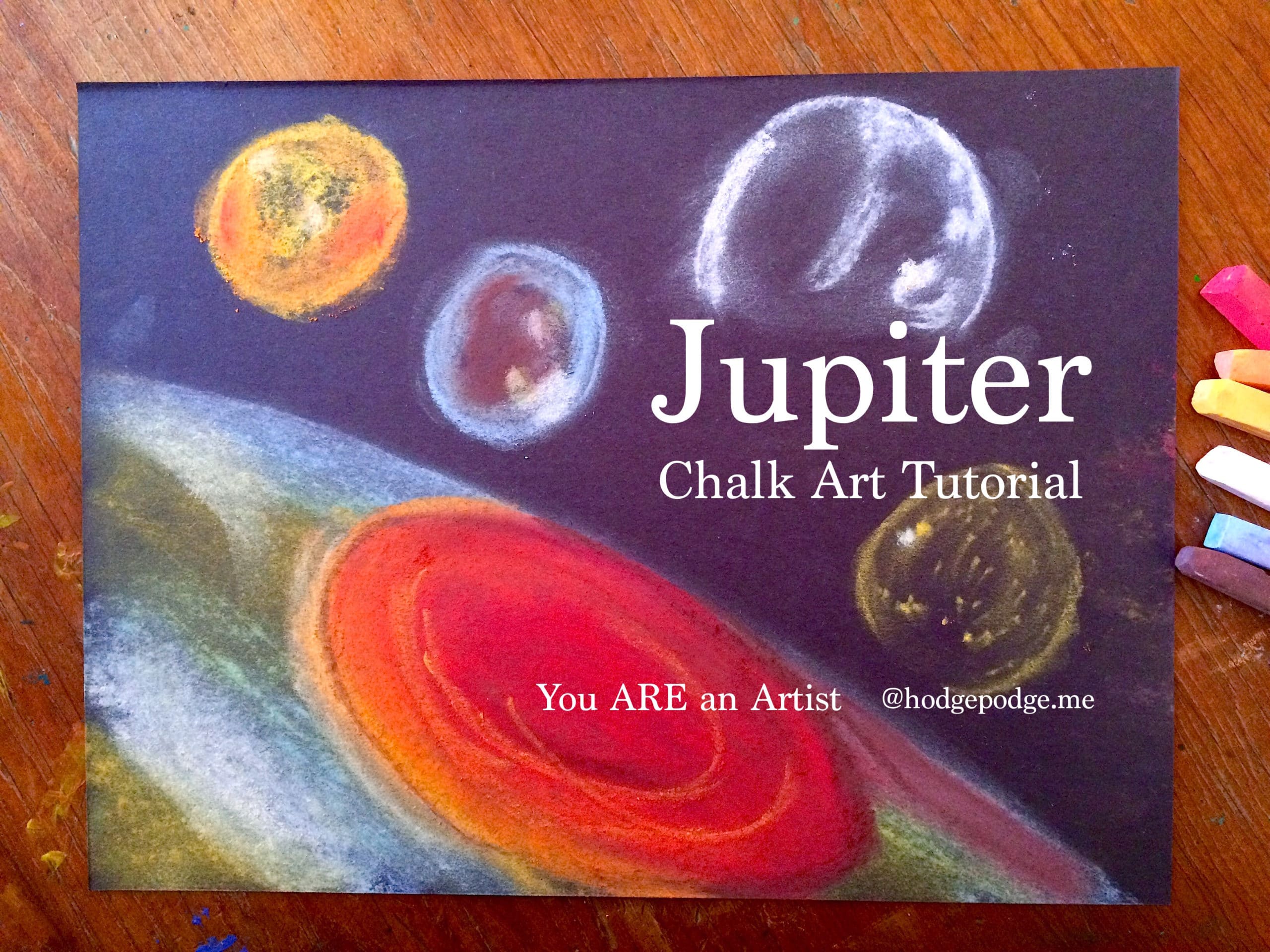 Jupiter Chalk Art Tutorial Hodgepodge