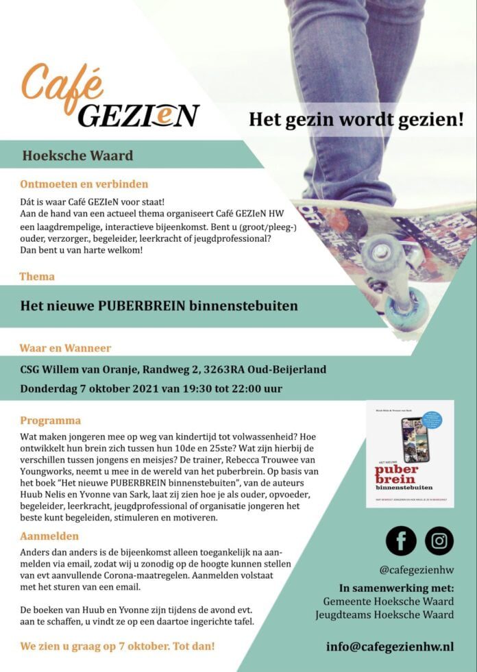 Het Nieuwe Puberbrein Binnenstebuiten' - Hoeksche Waard Nieuws