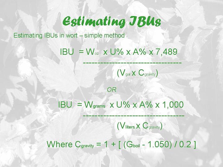 Beer Recipe Formulation Hops/Slide18