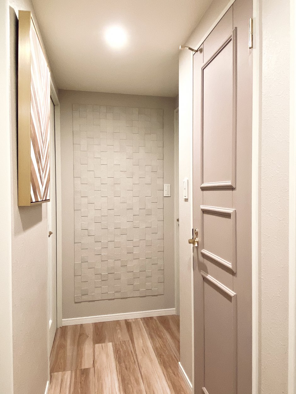 廊下の壁にエコカラットをDIY！『ペトラスクエア』の施工手順とビフォーアフター まひまり