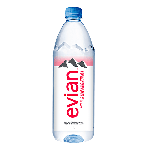 Z4 EVIAN MINERAL WATER 1000 ML (12 BOTTLES) To HOH Spirit