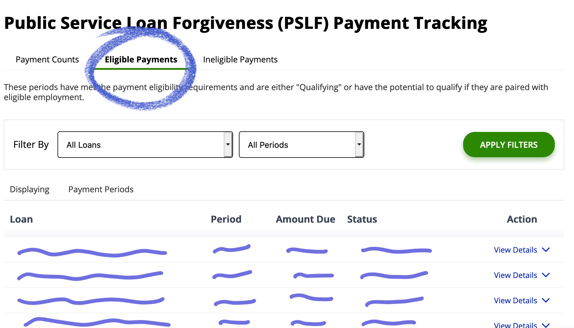 PSLF Tracking Updated Hold Fast To Dreams