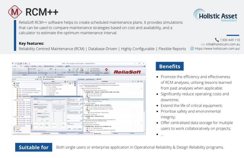 Reliability Centred Maintenance (RCM) HolisticAM