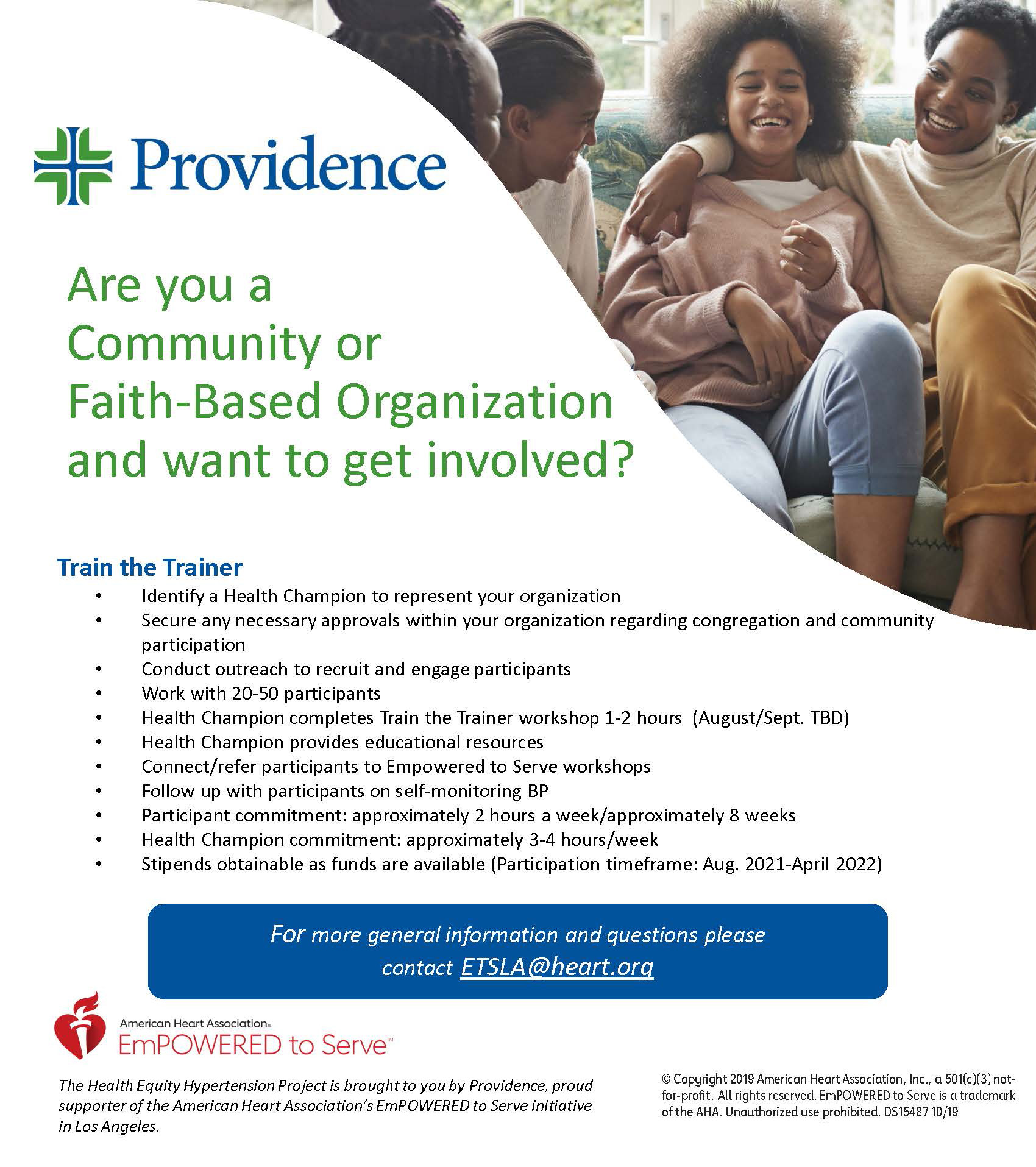 American Heart Association & Providence Health Equity