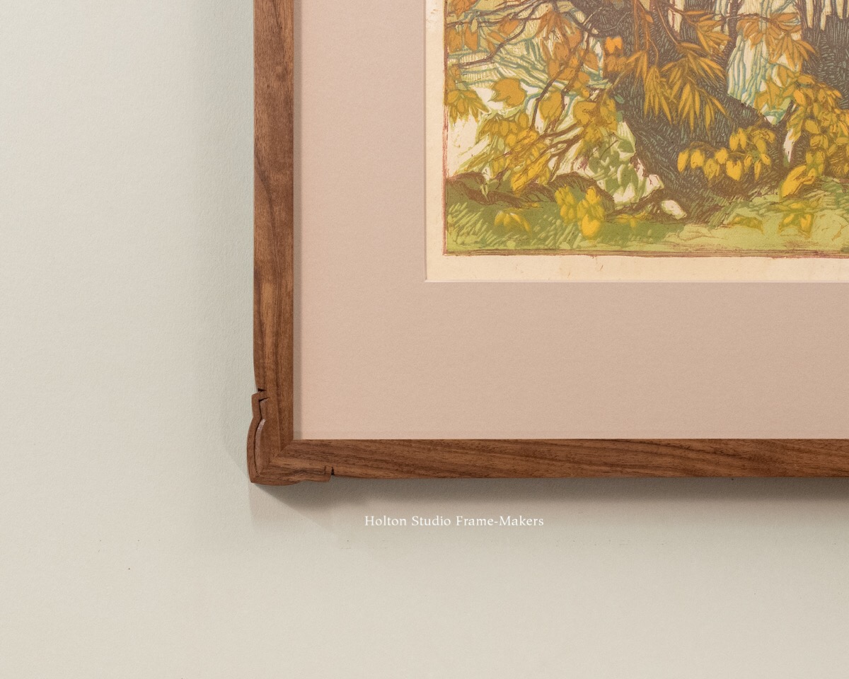 Framing an Early 20th Century Woodblock Holton Studio FrameMakers