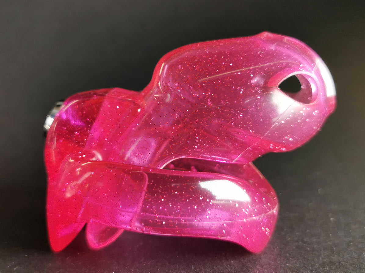 Pink Holy Trainer chastity captions