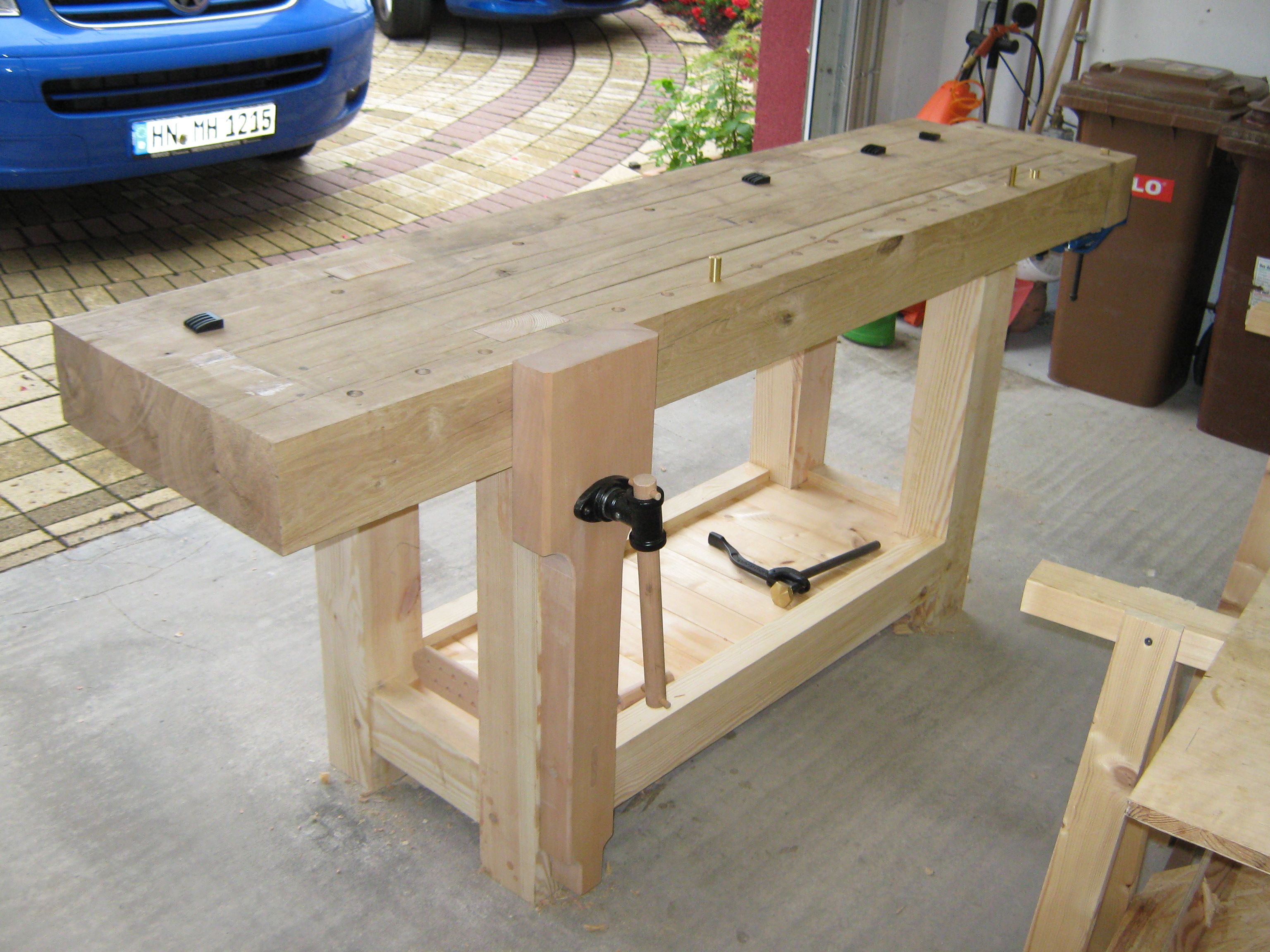 Building a Workbench Fertigstellung der Hobelbank Teil 3 Holz und Leim