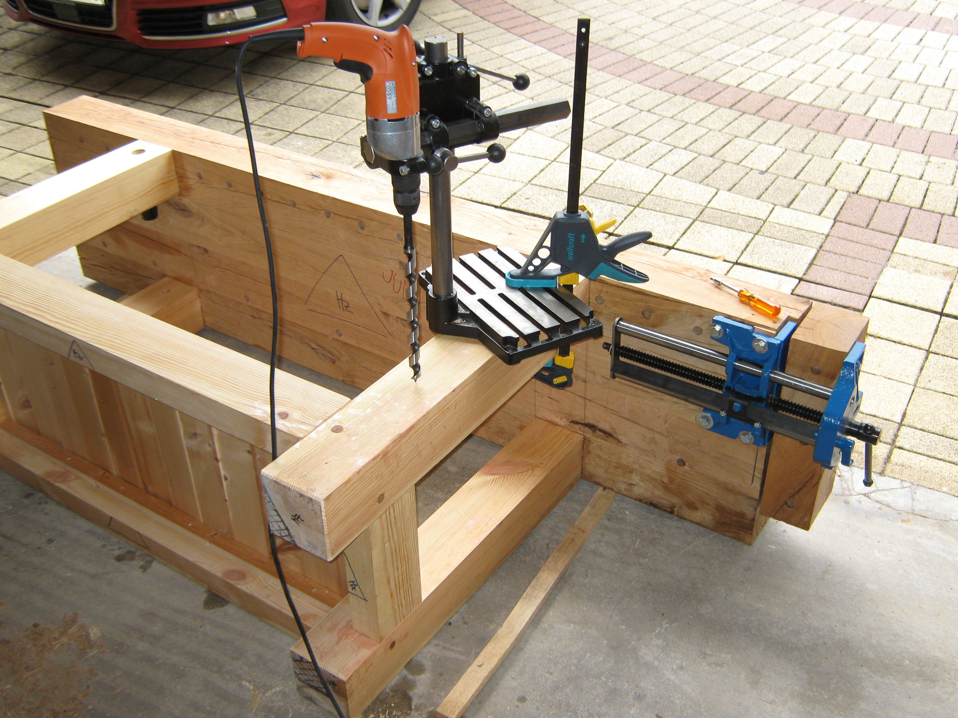 Building a Workbench Fertigstellung der Hobelbank Teil 5 Holz und Leim