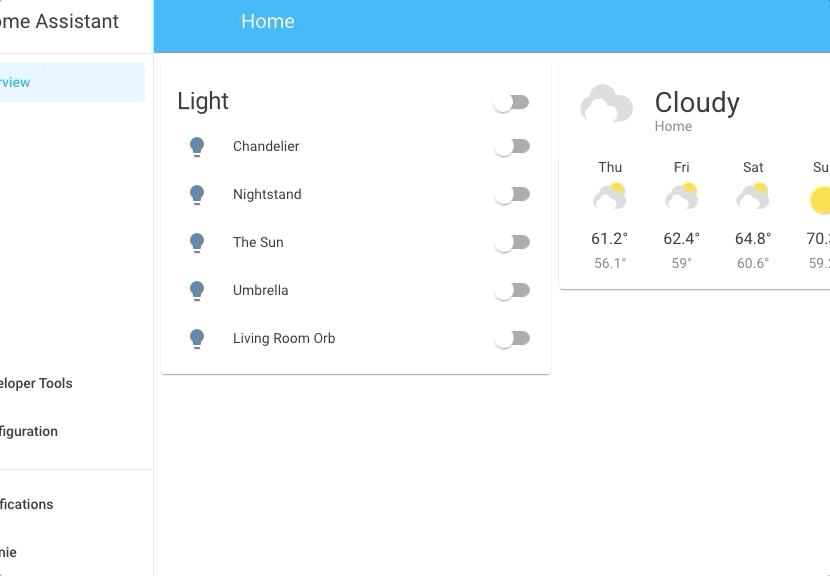 Quick Bar Home Assistant