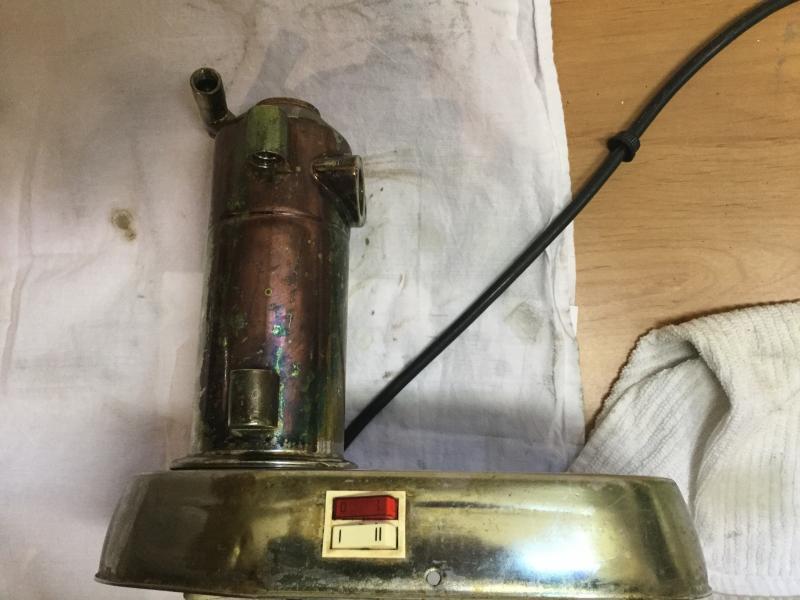 Removing copper plating from early 80's La Pavoni Europiccola