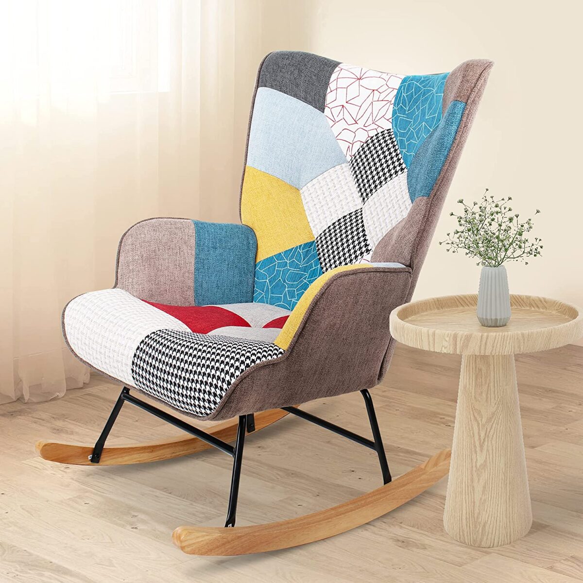 Patchwork Rocker Chair Interior Design Ideas